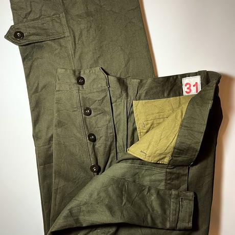 1950〜60's French Army M-47 Herringbone Trousers Deadstock