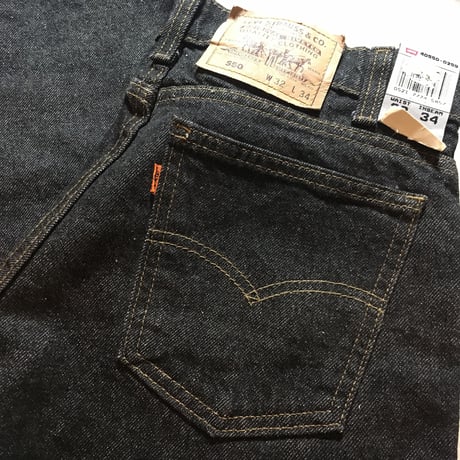 1990's Levi's 550 Black Denim Pants Deadstock