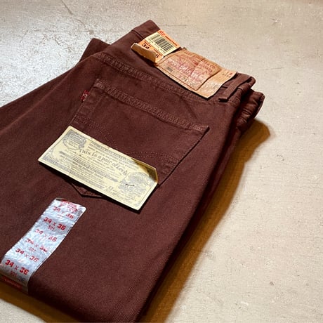 1990's Levi's 501 Brown Denim Pants Deadstock