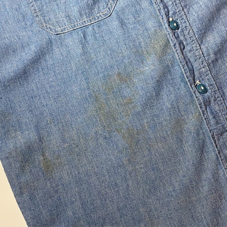 1940's US.NAVY Chambray L/S Shirt