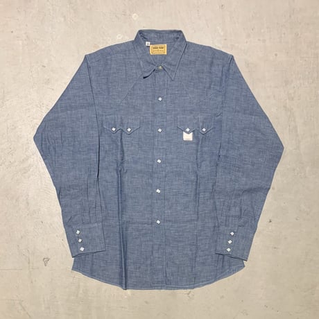 1960's DEE CEE Chambray Western L/S Shirt Deadstock