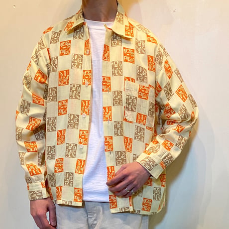 1950's DISTINCTIVE Sportswear Rayon L/S Shirt