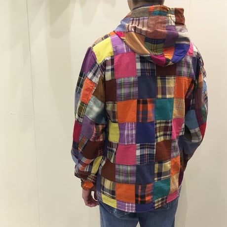1960's PETERS Indian Madras Patchwork Anorak Parka