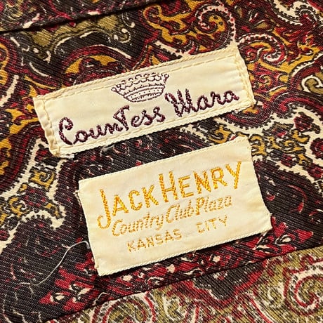 1960's Countess Mara×JACK HENRY L/S Shirt