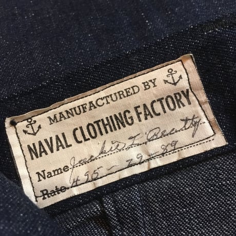 1940's US.NAVY Denim Trousers Deadstock