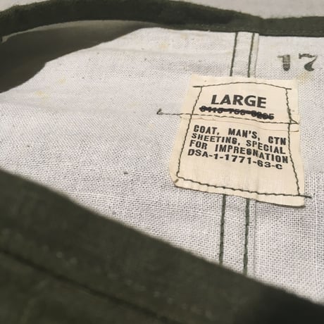 1960's US.ARMY Gas Protective Coat Deadstock