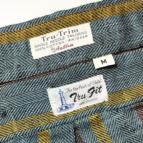 1960's Tru Fit Herringbone L/S Shirt Deadstock