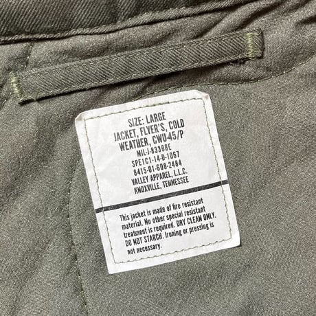 2000's〜 US.Military CWU-45/P Flight Jacket Deadstock