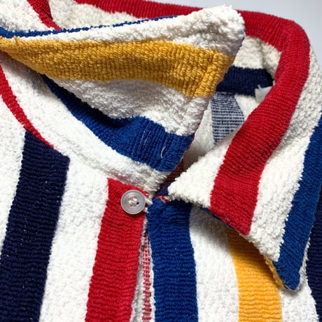 1960's Unknown Pile Skipper Pullover S/S Shirt