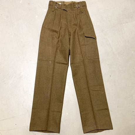 1950's British Army Battledress Wool Trousers Deadstock