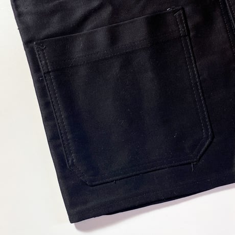1950's Dubure&Deverchere Black Moleskin Jacket Deadstock