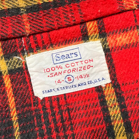 1960's Sears Heavy Flannel L/S Shirt
