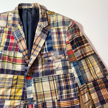 1960's Martin Eastman Ltd Indian Madras Patchwork Tailored Jacket