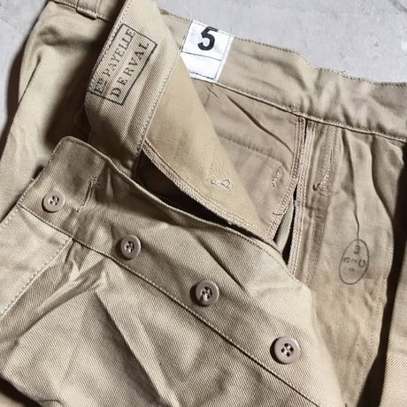 1950〜60's French Army Chino Short Pants Deadstock