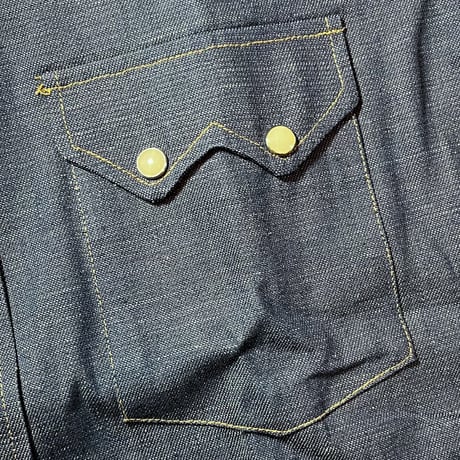 1970's WASHINGTON DEE CEE Denim Western L/S Shirt Deadstock