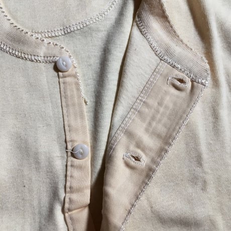 1940's〜 Knox Knit Henleyneck L/S Tee Deadstock