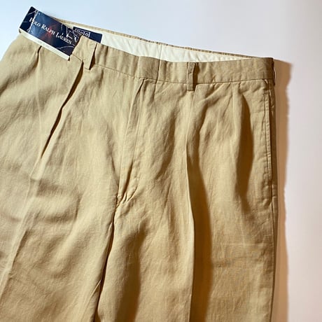 1990's Ralph Lauren Linen Trousers Deadstock