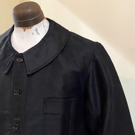 1940's〜 Vetement Combet Black Moleskin Jacket Deadstock