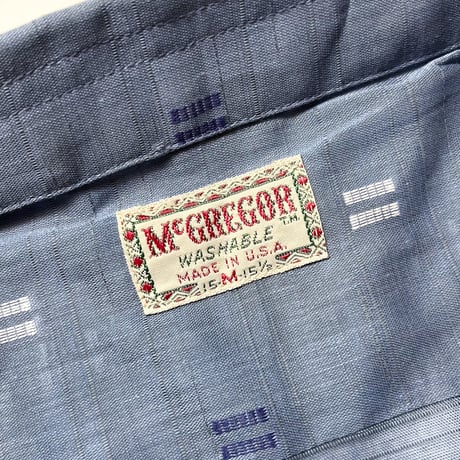 1960's McGREGOR S/S Shirt Deadstock