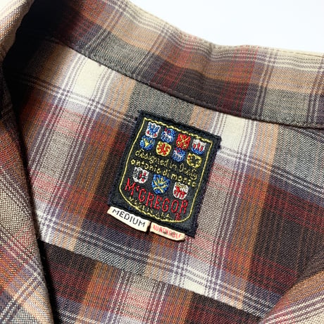 1960's McGREGOR Rayon L/S Shirt
