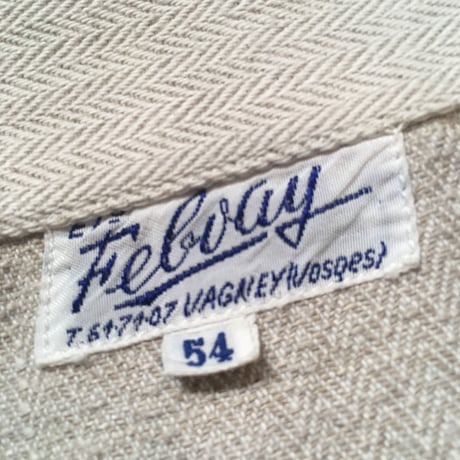 1950〜60's Feluay Herringbone Pullover Smock