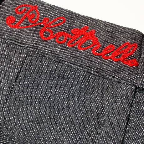 1950's Unknown Black Covert Trousers Deadstock