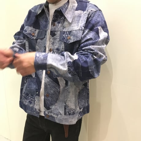 1970's The King-Size Co. Patchwork Printed Jacket