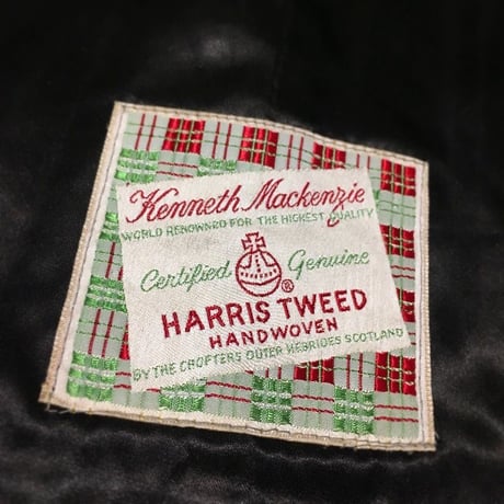 1950〜60's T.I.Swanty&Sons×Harris Tweed Wool Coat