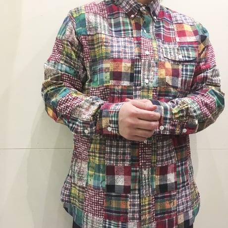 2000's〜 Polo by Ralph Lauren Madras Patchwork L/S Shirt