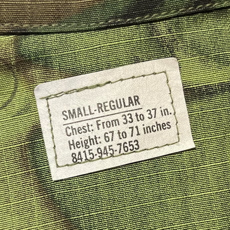 1960's US.ARMY ERDL Jungle Fatigue Jacket Deadstock
