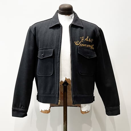 1950's〜 Unknown Black Whipcord Work Jacket