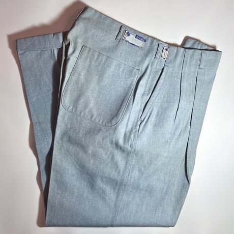 1950's SUPPLDRAPE DENIMS Cotton Trousers Deadstock