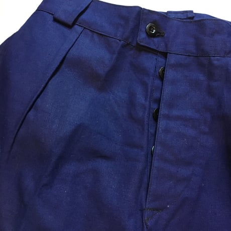 1950's French Unknown Cotton&Linen Trousers Deadstock