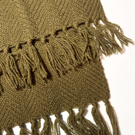 1960's Individually Loomed Wool Muffler