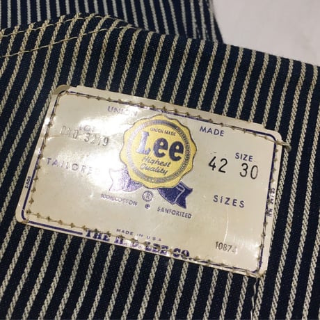 1960〜70's Lee Hickory Overall Deadstock