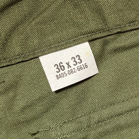 1960's US.ARMY Utility Trousers Deadstock