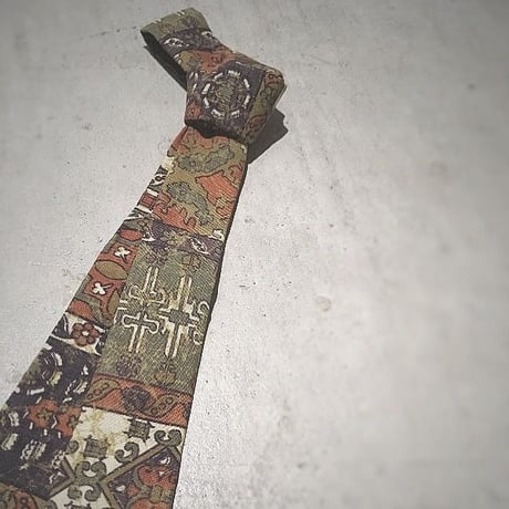 1960's ERNST Cotton Batik Necktie