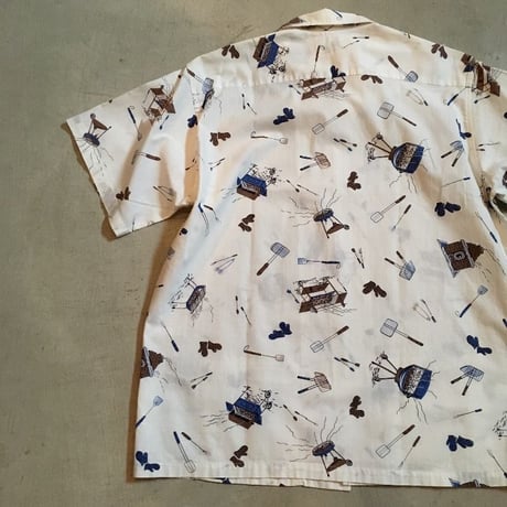 1950〜60's Barbecuer S/S Shirt With Cap