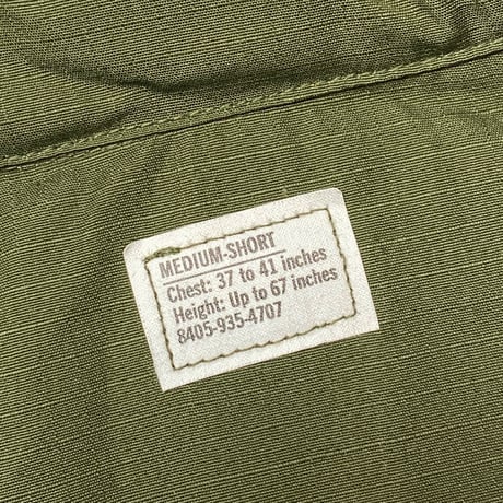 1970's US.ARMY Jungle Fatigue 4th Jacket Deadstock