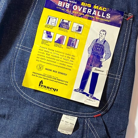 1960's BIG MAC Denim Overall Deadstock