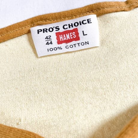 1960's HANES Pile Henleyneck S/S Shirt Deadstock