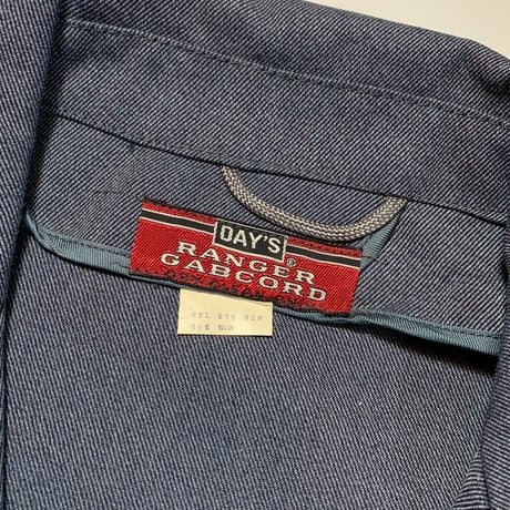 1950's DAY'S Whipcord Work Jacket Deadstock