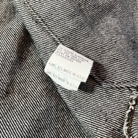 1980's Levi's 70506 Black Denim Jacket