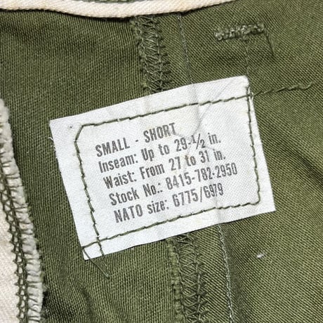 1970's US.ARMY M-65 Field Trousers Deadstock