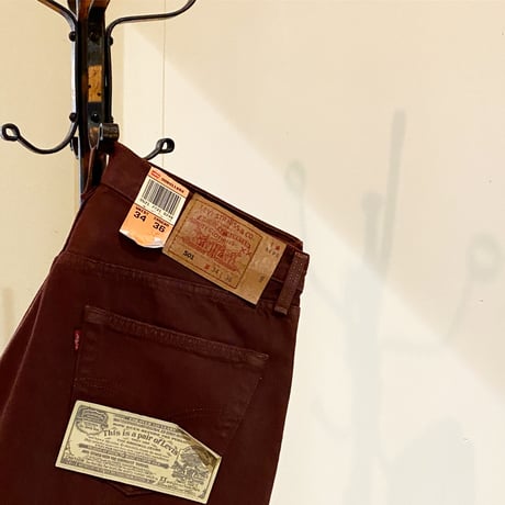 1990's Levi's 501 Brown Denim Pants Deadstock