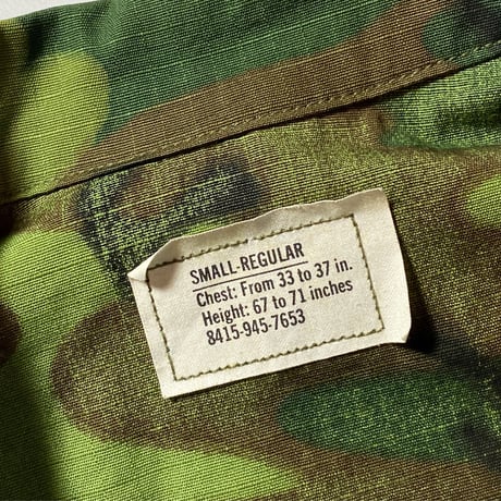1960's US.ARMY ERDL Jungle Fatigue Jacket Deadstock