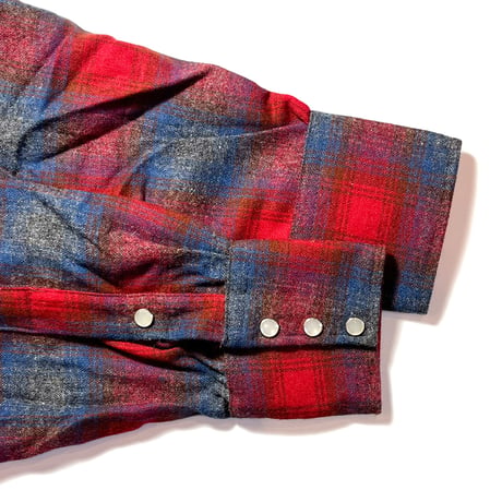 1960〜70's H BAR C Wool Western L/S Shirt Deadstock