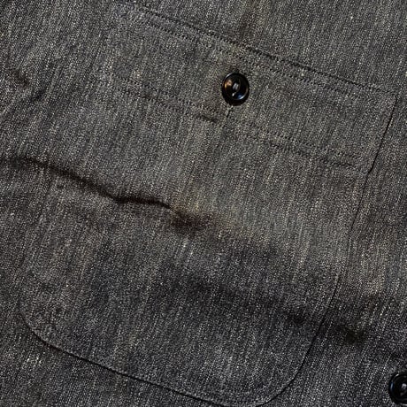 1950's CASEY JONES Black Chambray L/S Shirt Deadstock