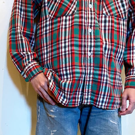 1960's BIG YANK Heavy Flannel L/S Shirt