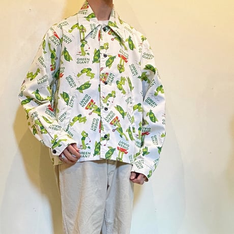 1970's Admiral Sportswear GREEN GIANT Coach Jacket